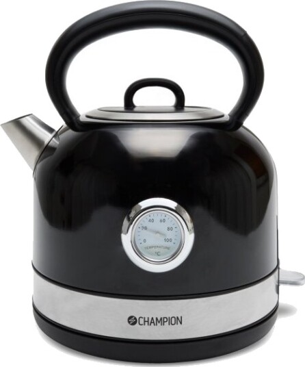 Champion Retro Vannkoker 1,7L Svart VK401 - Stilren og Funksjonell