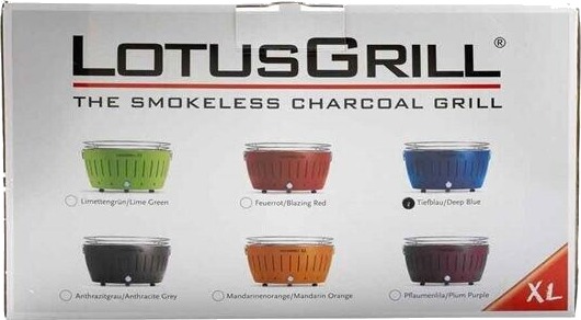 LotusGrill XL Røykfri kullgrill Blå Ø40,5cm G435