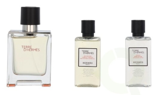 Hermes Terre D"Hermes Giftset 130 ml Eau De Toilette Spray 50ml Shower Gel 40ml Body Lotion 40ml Hermes Terre D"Hermes Giftset 130 ml Eau De Toilette Spray 50ml Shower Gel 40ml Body Lotion 40ml