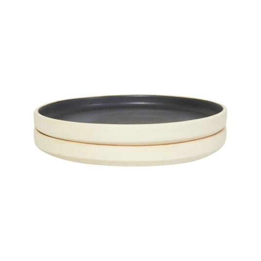 Frama Otto Tallerkener 2 pk Ø19 cm Svart Frama Otto Tallerkener 2 pk Ø19 cm Svart