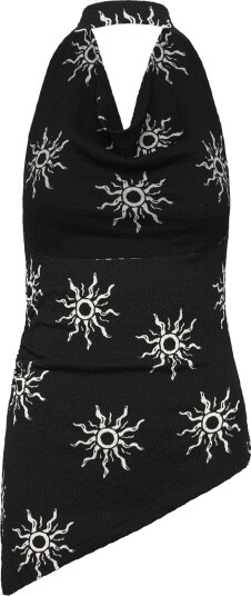 Gina Tricot Halterneck Top Black S Gina Tricot Halterneck Top Black S