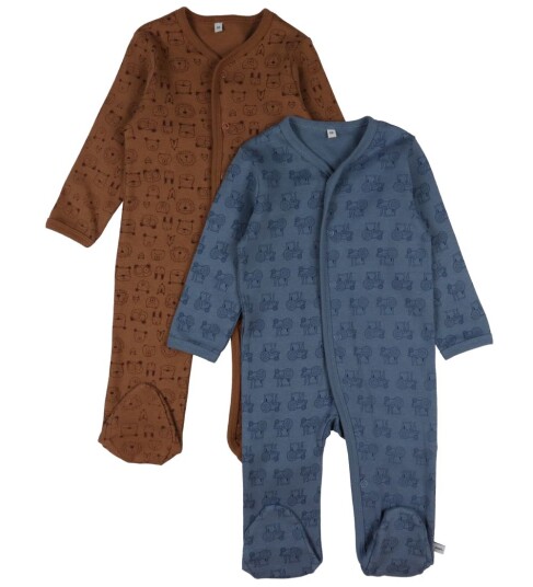 pippi soveoverall 2-pack Blue Mirage pippi soveoverall 2-pack Blue Mirage