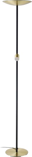 EGLO Gulvlampe Conivarino Svart/Brushed brass Messing Gulvlamper