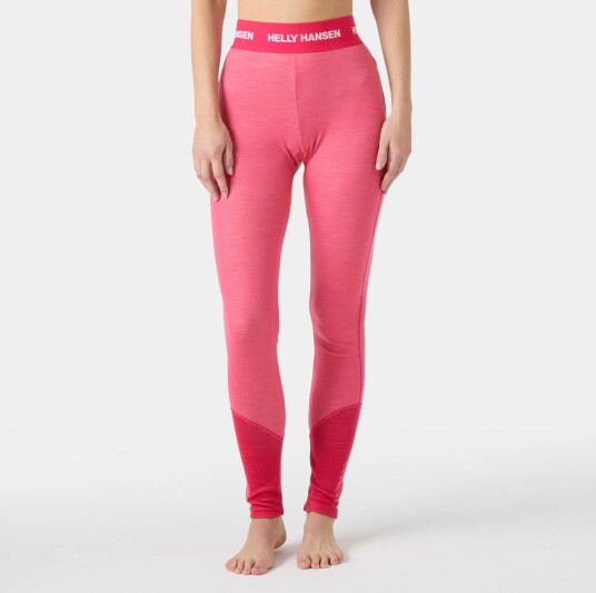 Helly Hansen Dame Lifa Merino Mellomvekt Basislag Bukser Rosa S