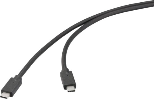 Renkforce Usb-Kabel Usb 3.2 Gen2x2 20 Gbit/S Usb-C Pluggplugg Svart 4K Rf-6830470