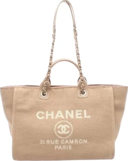 Chanel Vintage Dame Pre owned Beige ONE SIZE,