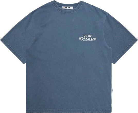 DEYS Hillside Print T Shirt   WASHED BLUE   L