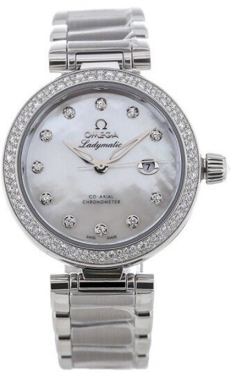 Omega Dameklokke 425.35.34.20.55.002 De Ville Ladymatic Co Axial 34mm