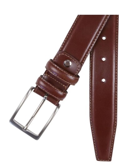 Portia 1924 Leather Belt   Brown   110 cm