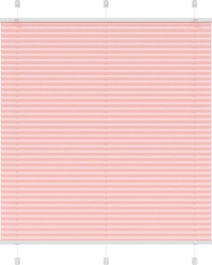 plisségardin Rosa 115x150 cm Stoff Bredde 114,4 Polyester