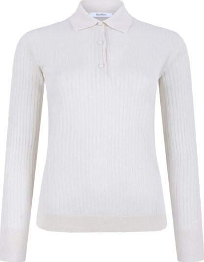 Max Mara Dame Strikkevarer Hvit M, Max Mara Dame Strikkevarer Hvit M,