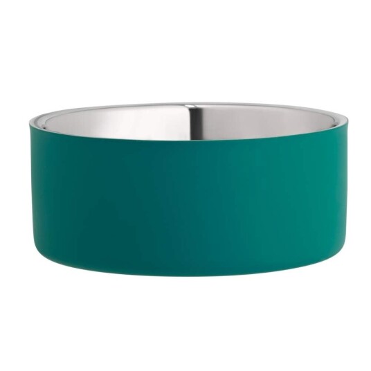 Basic Doublewall Metall Hundeskål Grønn 1900 ml