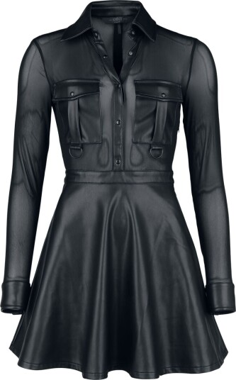 KIHILIST by KILLSTAR Goth Kort kjole Shadowsinger Dress M til XXL Damer svart