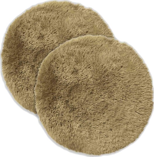 vidaXL Putetrekk 2 pcs HEERLEN Lys grønn Ø 30 cm PV Fleece