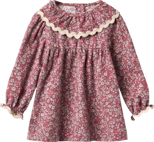 Wheat Kjole Krage Elvira Grape Blomster Wheat 1½ år (86) Kjole Beige Bordeaux Grønn Hvit Rød Wheat Kjole Krage Elvira Grape Blomster Wheat 1½ år (86) Kjole Beige Bordeaux Grønn Hvit Rød
