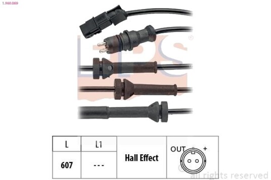 Sensor ABS EPS 1.960.069