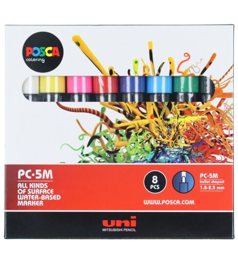 Posca Posca PC-5M Standard Tones 8-set Posca Posca PC-5M Standard Tones 8-set