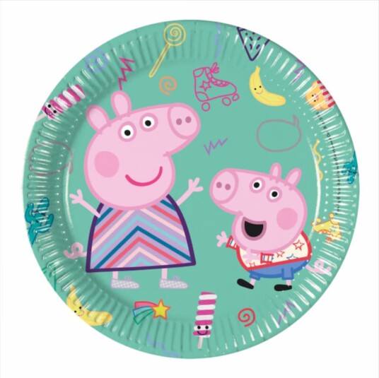Globos Europe Papptallerkener Peppa Gris - 8-pakning Globos Europe Papptallerkener Peppa Gris - 8-pakning