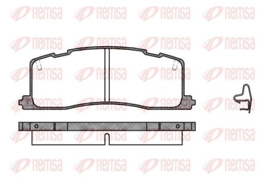 Bremseklosser REMSA 0367.00 Bremseklosser REMSA 0367.00