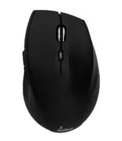 Mediarange Mros208 - Mus - Optisk - 5 Knapper - Trådløs - 2.4 Ghz - Usb Trådløs Mottaker - Svart