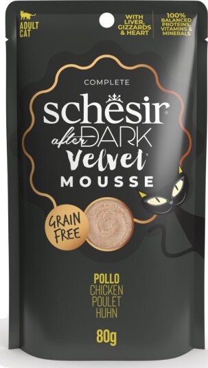 Schesir After Dark Velvet Mousse Kylling 12 X 80 G
