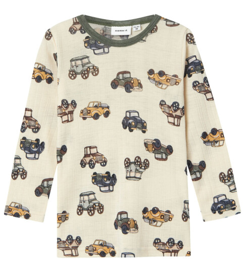 Name It Snow White Wang Ull Needle Bluse Noos 98