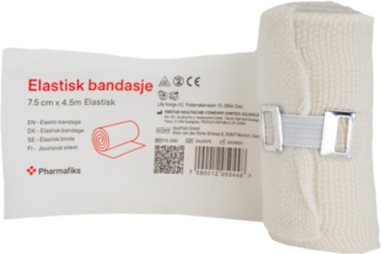 Elastisk Bandasje Pharmafiks 7,5cmx4,5m