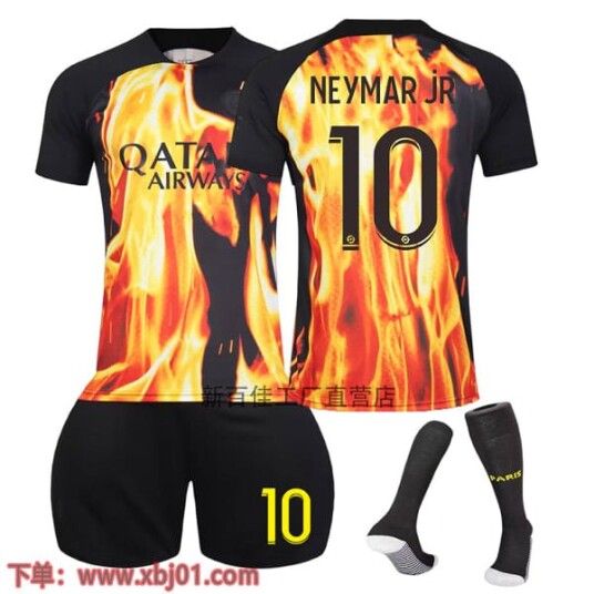 23 24 Neymar Jr 10 Paris Saint Germain spesialutgave co branded ny sesong siste voksne barn fotballtrøye Adult XS(160 165cm)