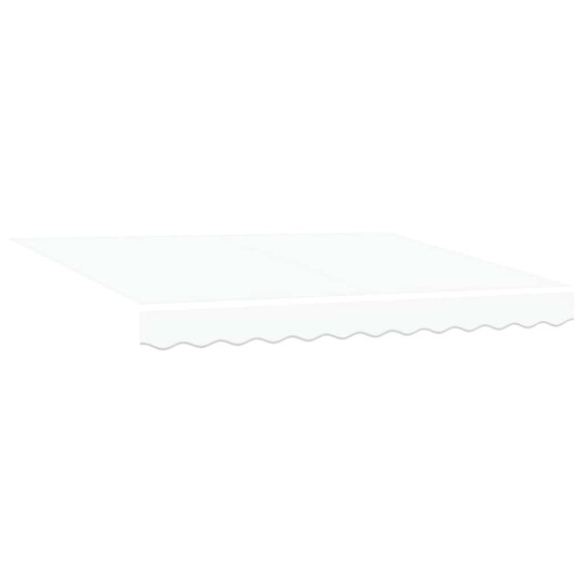 Innvendbar Markise Hvit 350 x 250 cm Polyester og Metall