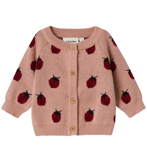 Lil"Atelier Misty Rose Lulio Strikk Cardigan Noos 74