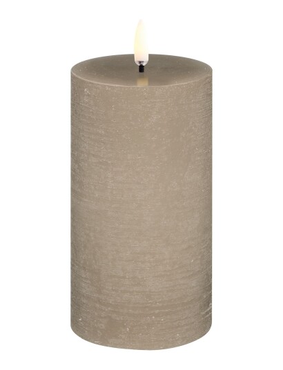 UYUNI Lighting Led Pillar Candle - Beige - H15.2CM