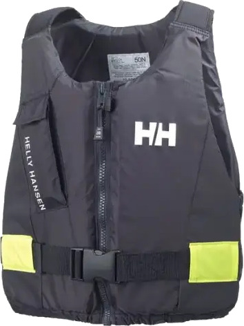 Helly Hansen Unisex Rider Lettvekt Redningsvest Grå 60/70kg Grå60/70KG Helly Hansen Unisex Rider Lettvekt Redningsvest Grå 60/70kg Grå60/70KG