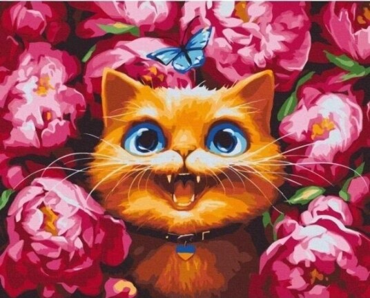 Twoje Hobby Mal Etter Tall Moore In Peonies 40X50 Cm