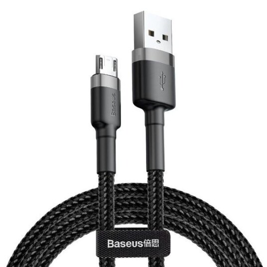 Baseus Cafule Micro USB Kabel 2.4A 1m Grå/Svart