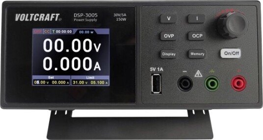 Voltcraft DSP 3005 VC 12231810 Strømforsyning Justerbar 0 30V 0 5A 150W USB Voltcraft DSP 3005 VC 12231810 Strømforsyning Justerbar 0 30V 0 5A 150W USB