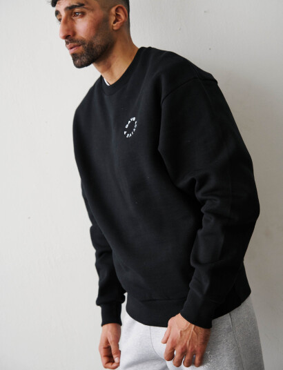7 DAYS Active Organic Regular Crewneck - Black - XXL 7 DAYS Active Organic Regular Crewneck - Black - XXL