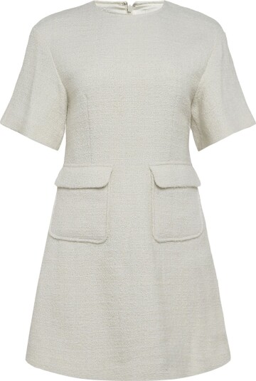 Malina Rayna Boucle Mini Dress   Cream   34