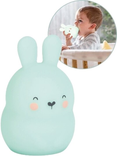 Saro Baby Little Bunny Led Nattlampe Mint 17cm