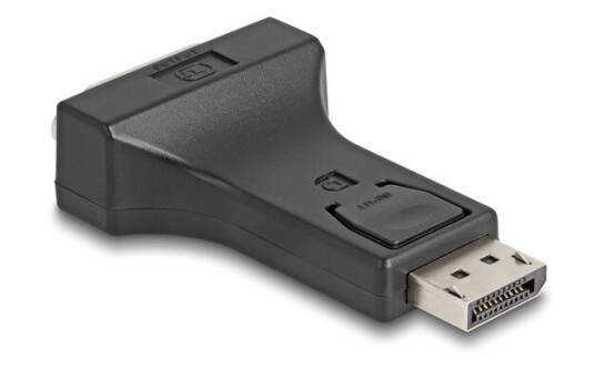 Delock Adapter Displayport 1.1 Stecker Zu Dvi Buchse Passiv Schwarz