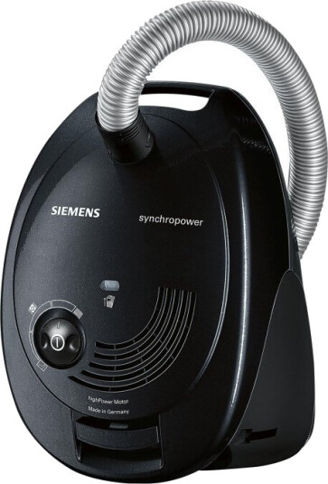 Siemens Synchropower Vs06a212  Støvsuger  Kanister  Pose  Svart