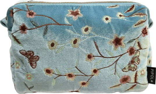Pipol"s Bazaar Garden Velvet Medium Cosmetic Blue Blue ONE SIZE