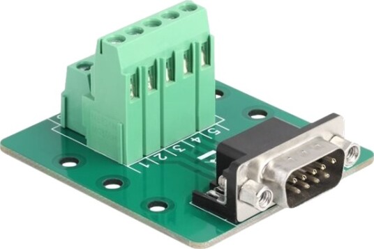 Delock Seriell Adapter Db 9 Hann Til 10 Pins Terminalblokk
