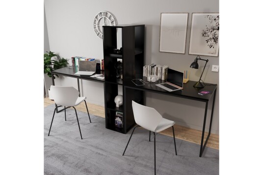 Faisel Skrivebord 60x240 cm Svart
