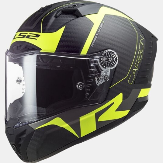 LS2 MC-Hjelm FF805 Thunder Racing Hi-Vis/Gul M