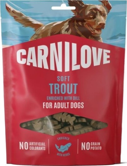 Carnilove Treningsgodbiter Dog Soft Snack Trout With Dill 200 G