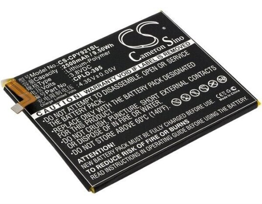 Coolpad Torino R108 batteri (2500 mAh 3.8 V, Sort) Coolpad Torino R108 batteri (2500 mAh 3.8 V, Sort)