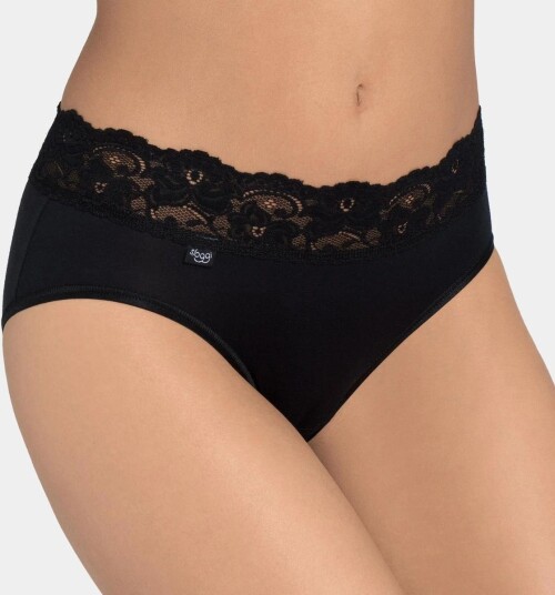 Sloggi Truser Romance Midi Svart 36 Dame