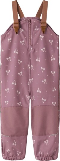 Name It Nmfalfa08 Softshell Bib Pant Aop Fo   Pink   86