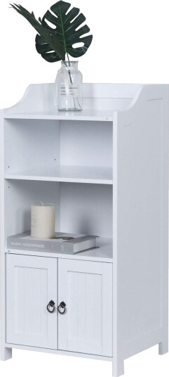 Baderomsskap – 4 hyller 2 dører kompakt design Baderomsskap – 4 hyller 2 dører kompakt design