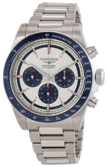 Longines Herreklokke L3.835.4.98.6 Conquest Sølvfarget/Stål Ø42 mm
